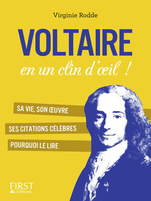 cover image of Petit livre de--Voltaire en un clin d'oeil
